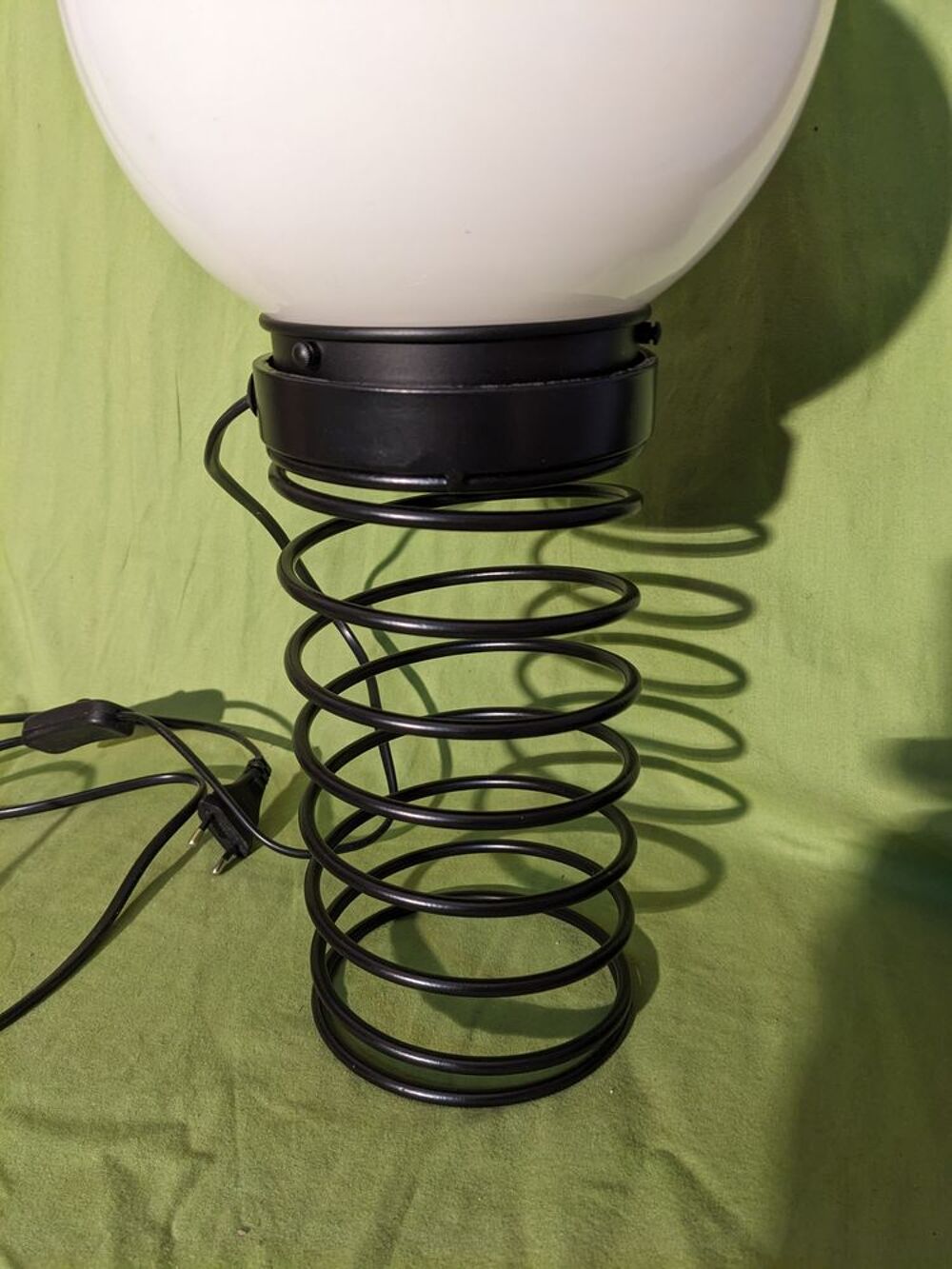 Lampe ressort style INGO MAURER vintage 1970/80 en tres bon Décoration