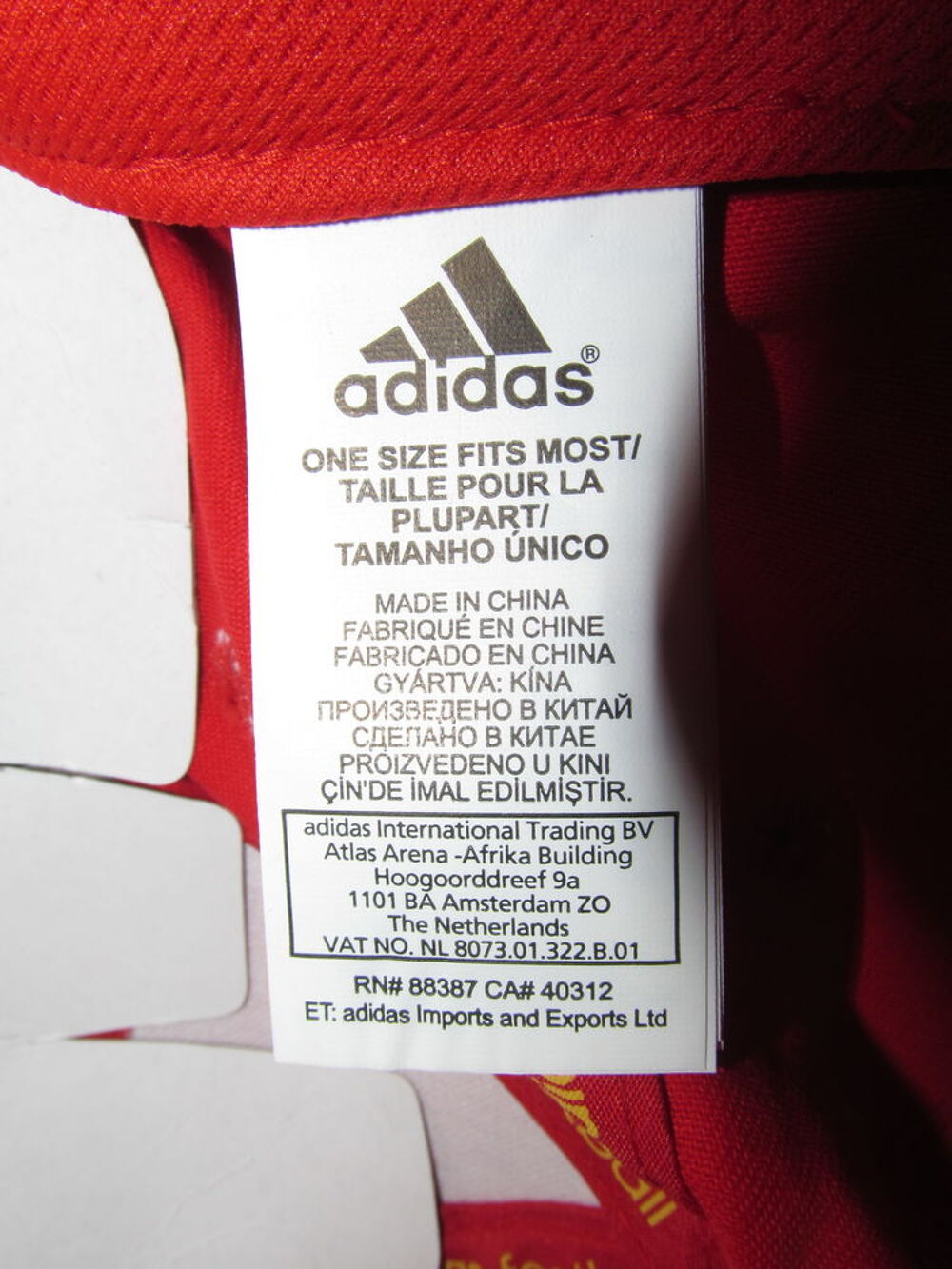 Casquette Adidas Espagne Sports