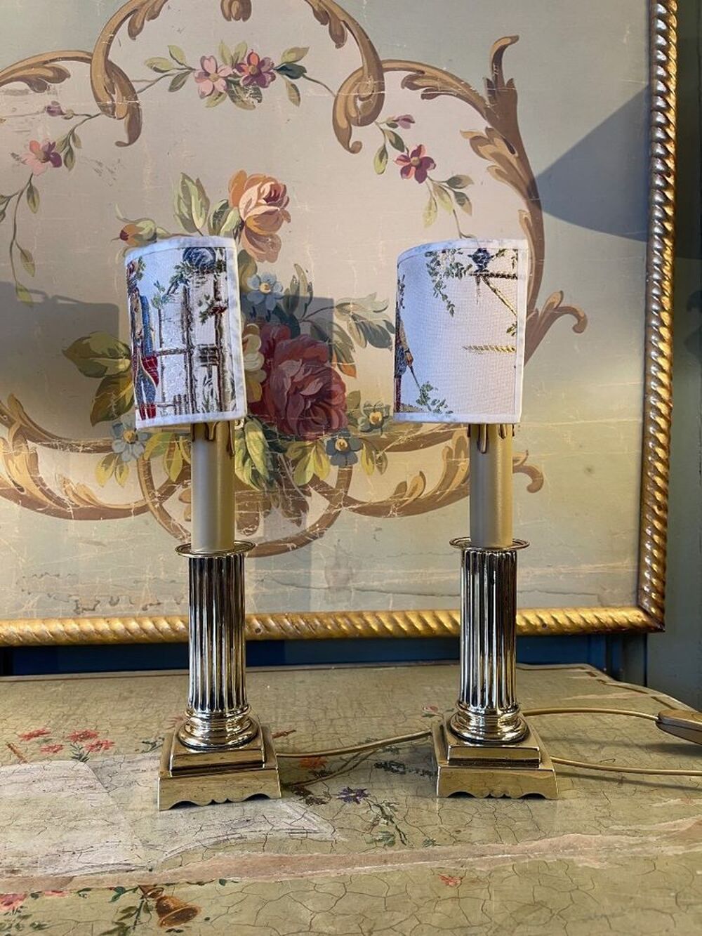 Paire De Petites Lampes Louis XVI Dcoration