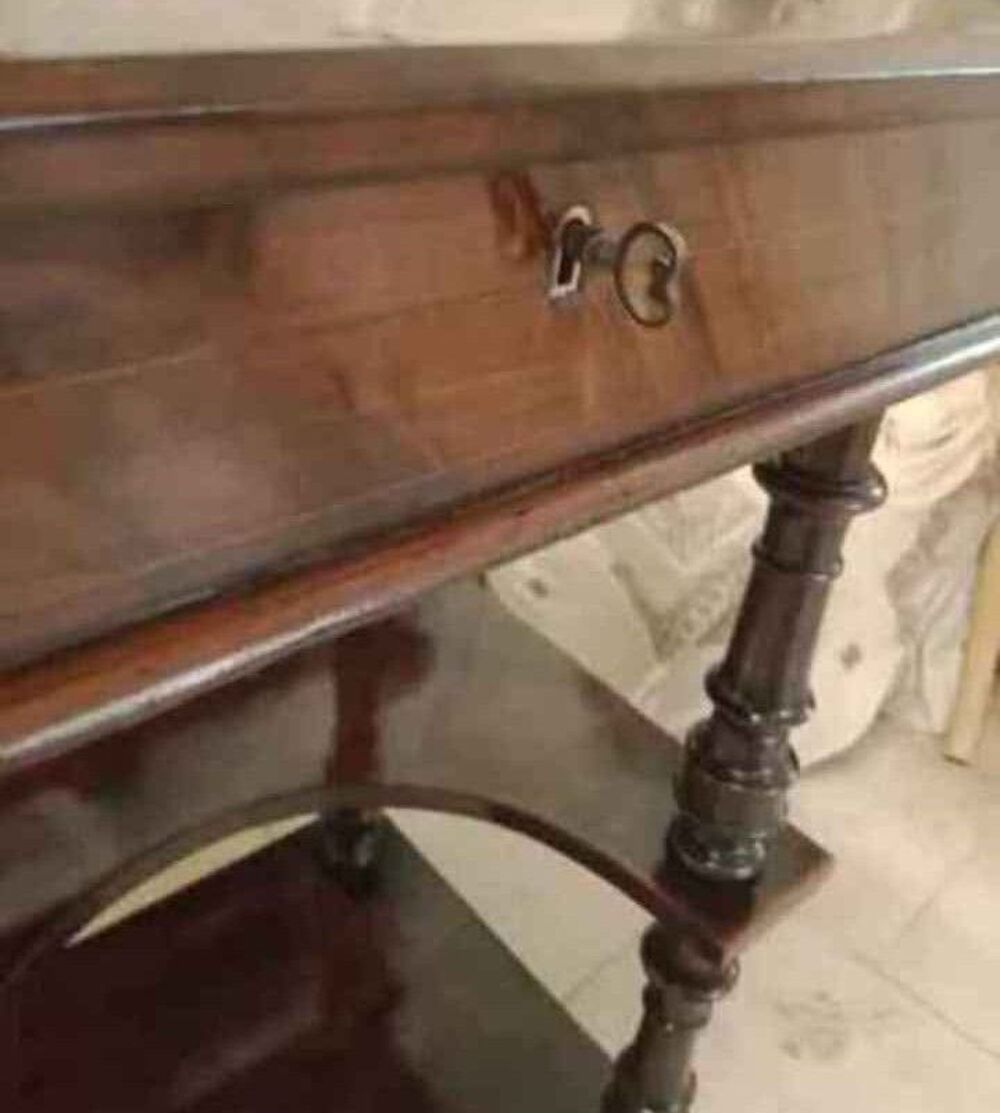 Rare bureau 19eme Edouardien walunt Davenport Meubles