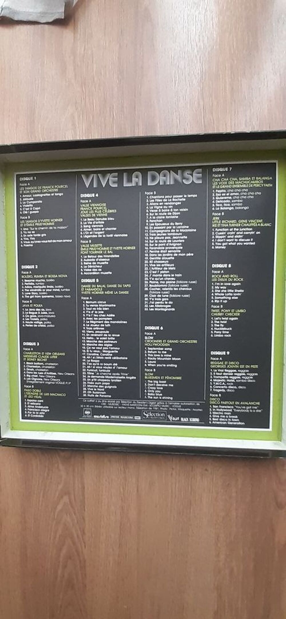 coffrets disques 33t CD et vinyles