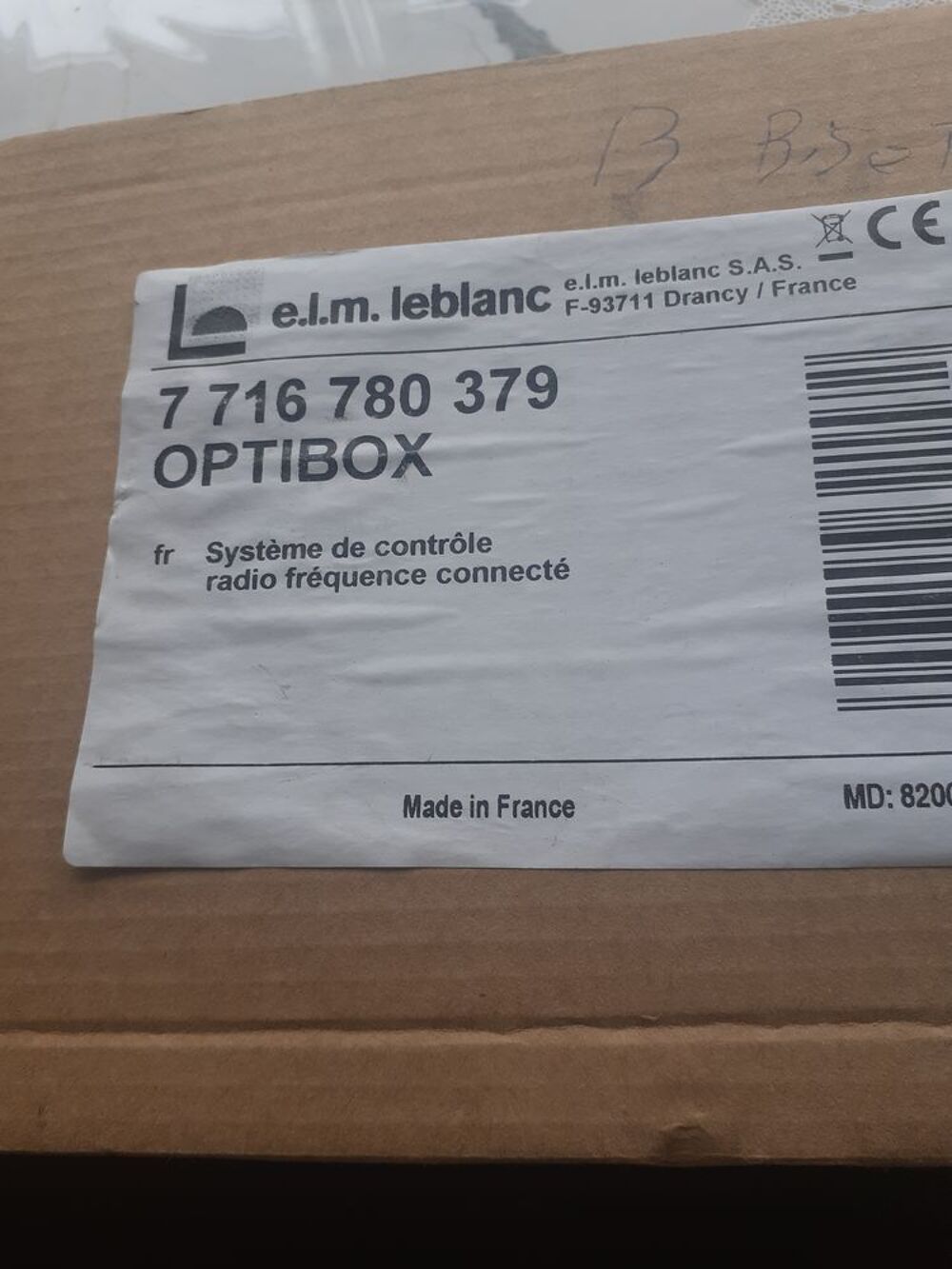 Thermostat Optibox Elm Leblanc connect&eacute; neuf sous emballage syst&egrave;me de contr&ocirc;le radio fr&eacute;quence connect&eacute; Bricolage