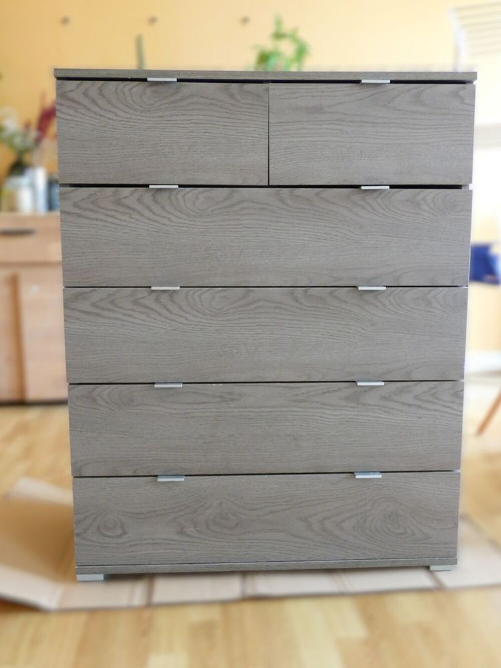 Commode grise 4 + 2 tiroirs Meubles