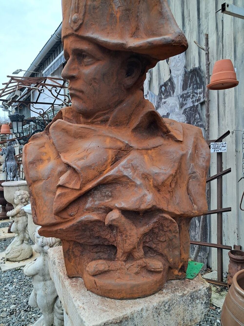 Statue, buste Napol&eacute;on en fonte Décoration