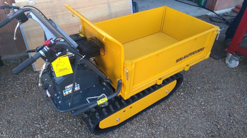 Mini dumper &agrave; chenilles Brouette &agrave; moteur 500 kg Bricolage