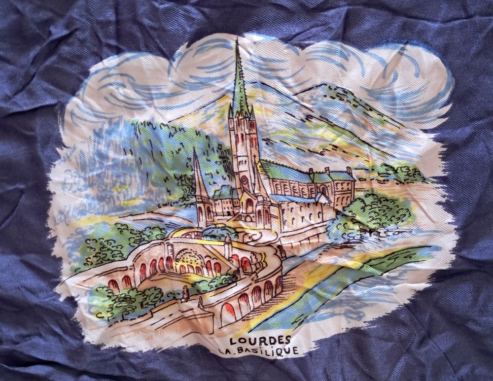 foulard en soie souvenir ETAP &eacute;cole des troupes a&eacute;roport&eacute;es 