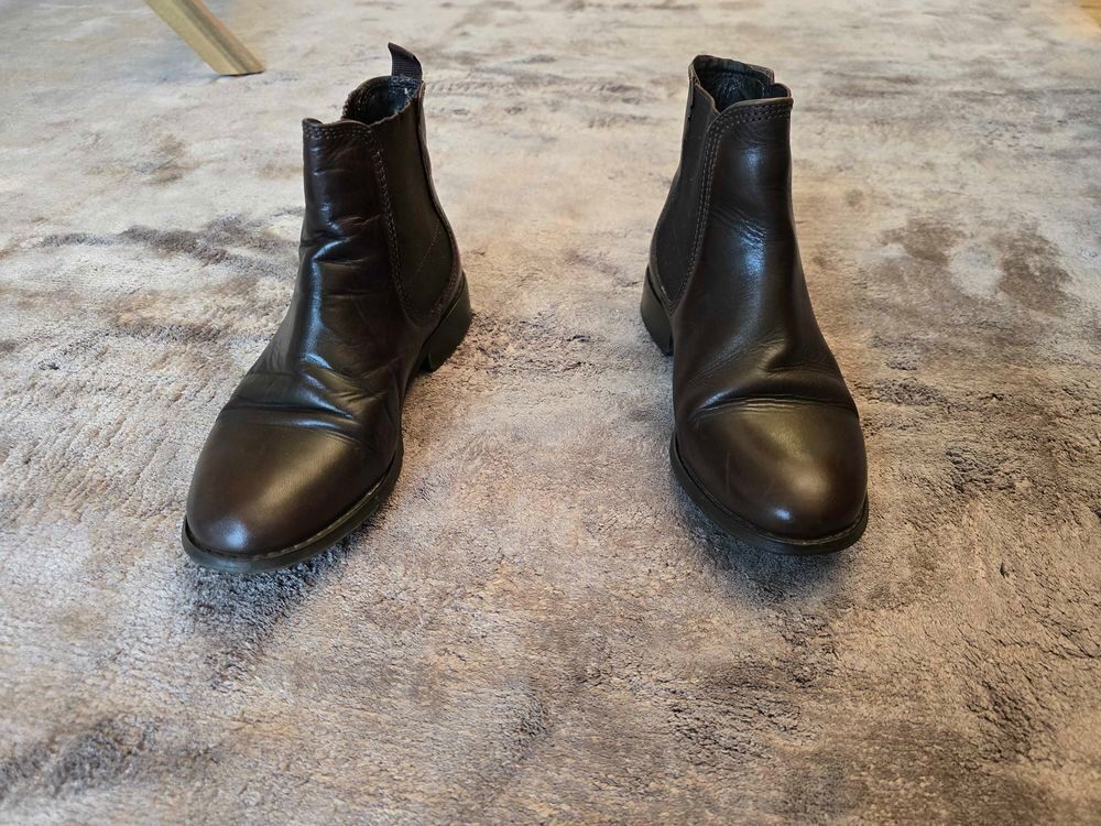 bottines marron en cuir Chaussures