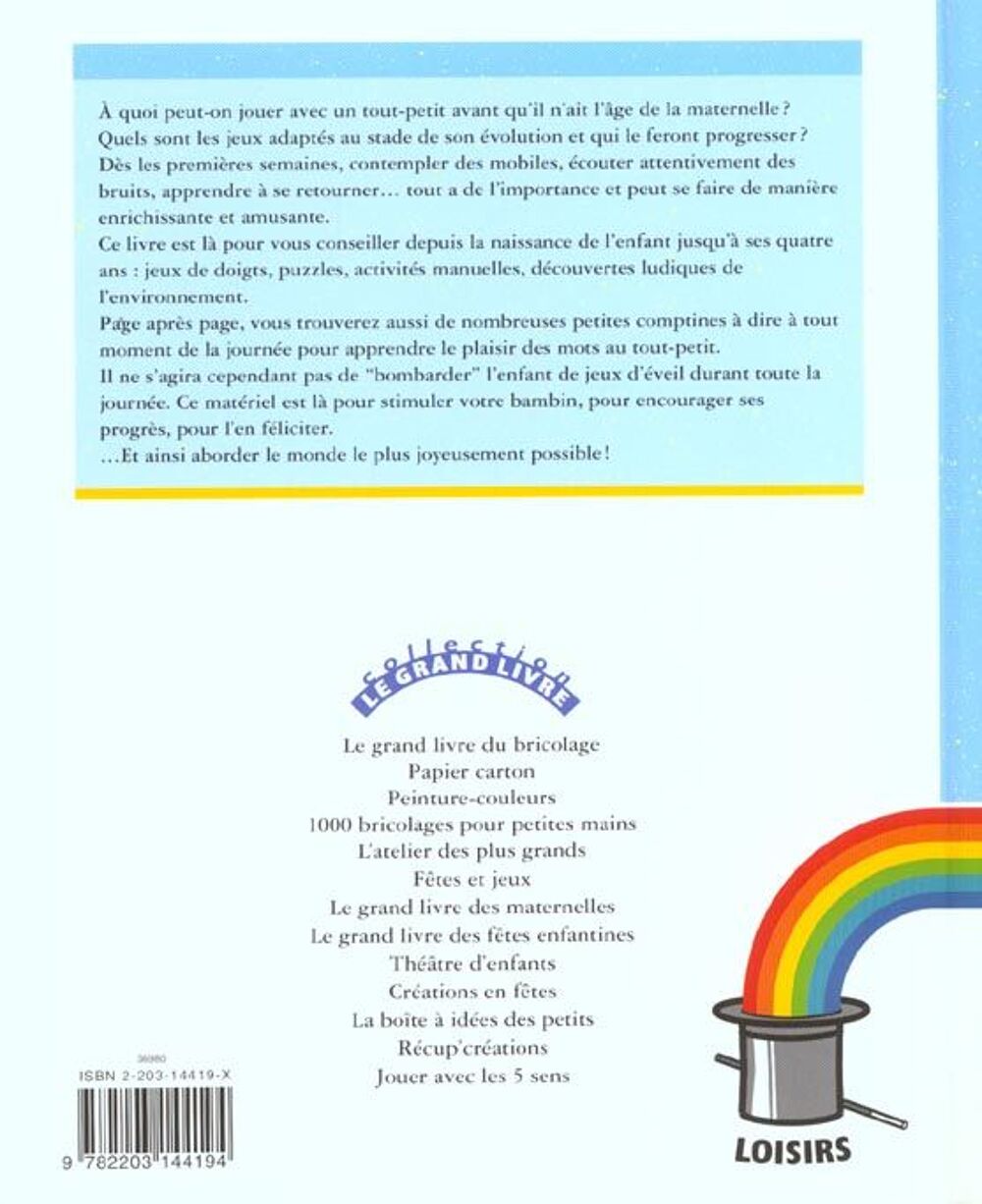 Mille jeux d'eveil pour les tout-petits - grand format Livres et BD