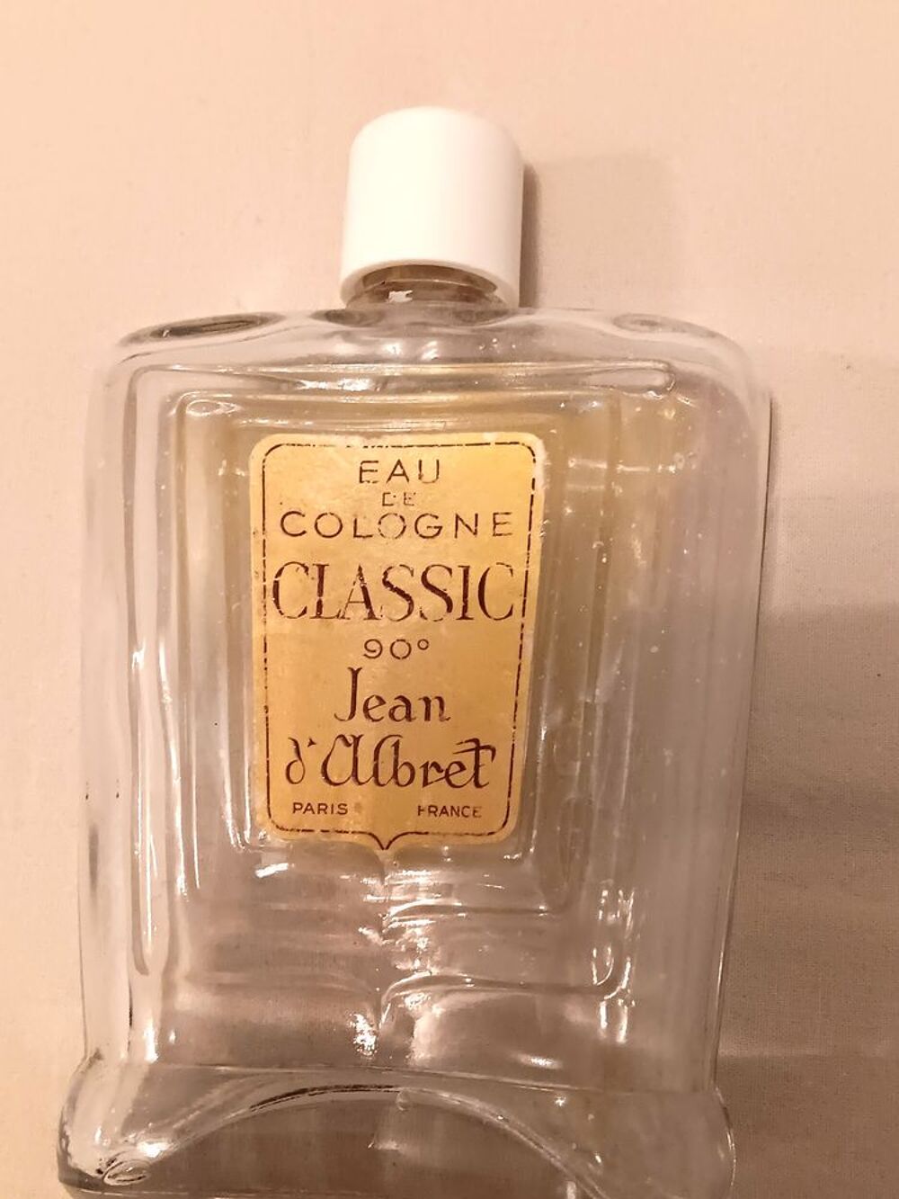 Parfum Classic Jean D'Albret ancien flacon Eau de cologne 