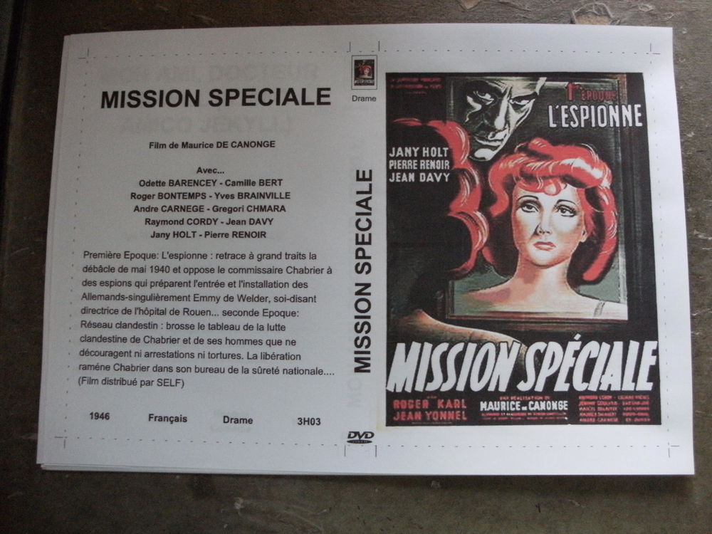 Film : Mission speciale 1946 DVD et blu-ray