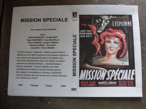 Film :  Mission speciale   1946 60 Saint-Médard-en-Jalles (33)