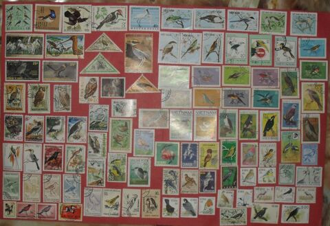 Lot de 220 timbres sur le th�me des OISEAUX 30 Montreuil (93)