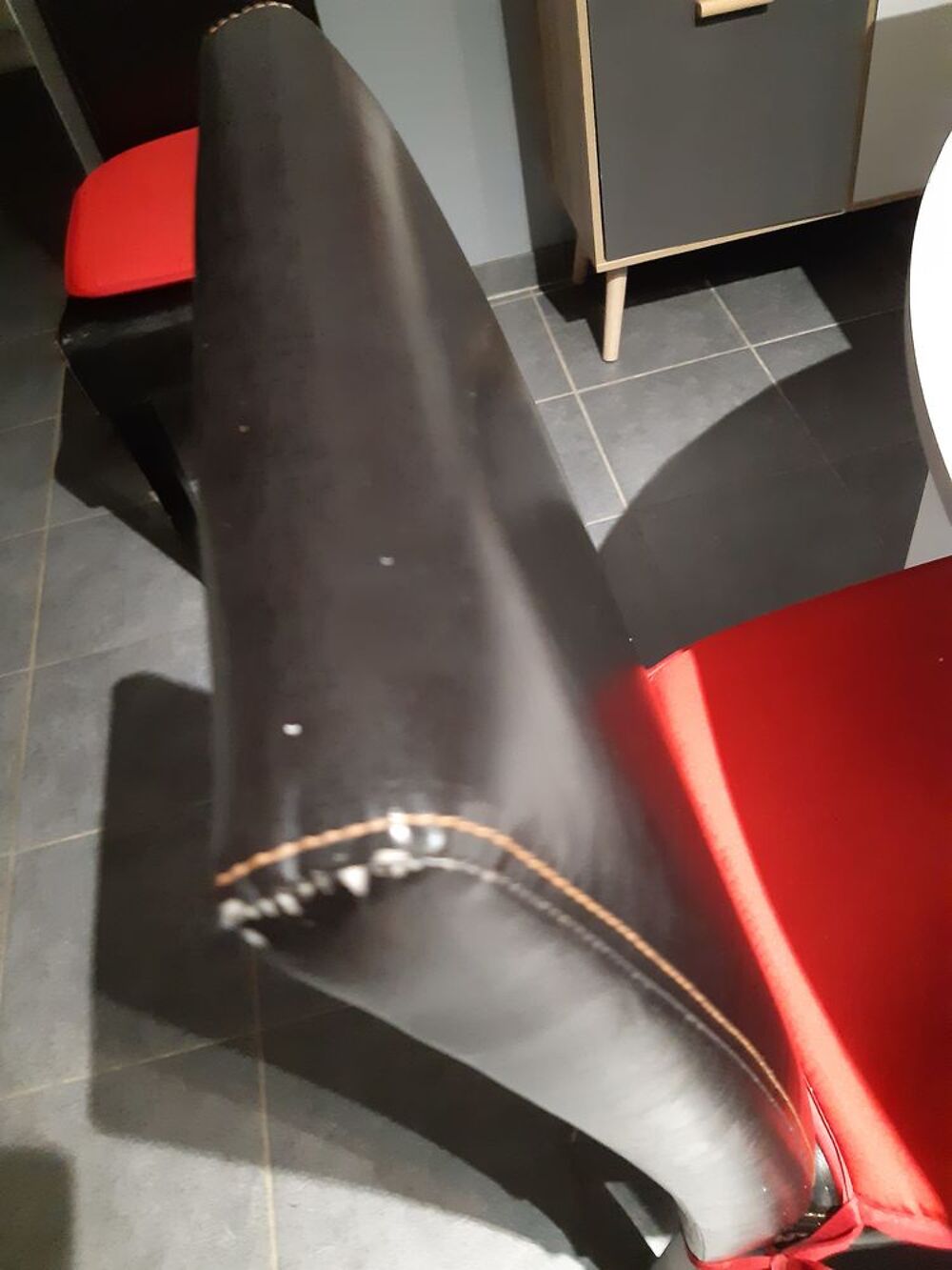 6 chaise cuir un peu habimez met peu servir propre Meubles