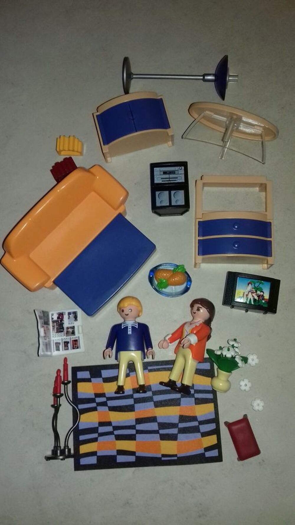SALON CONTEMPORAIN " PLAYMOBIL " avec 2 personnages Jeux / jouets