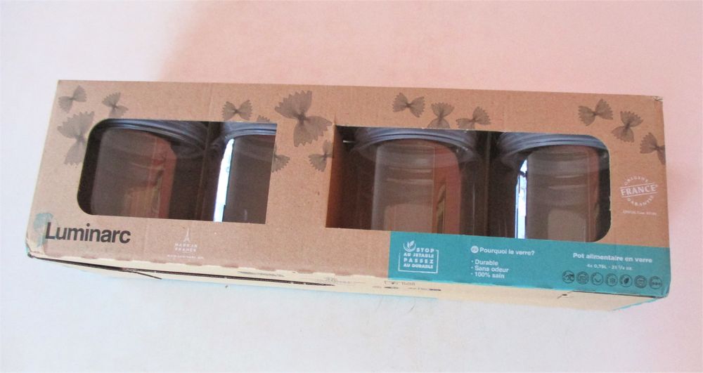 - 60 % le lot de cinq " Luminarc " 
40 € au lieu de 100 € Electroménager