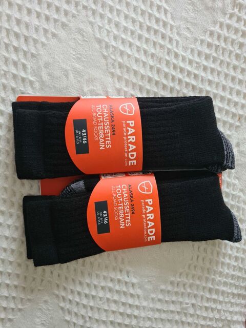 lot de 2 paires de chaussettes noires hommes Entrains-sur-Nohain (58)