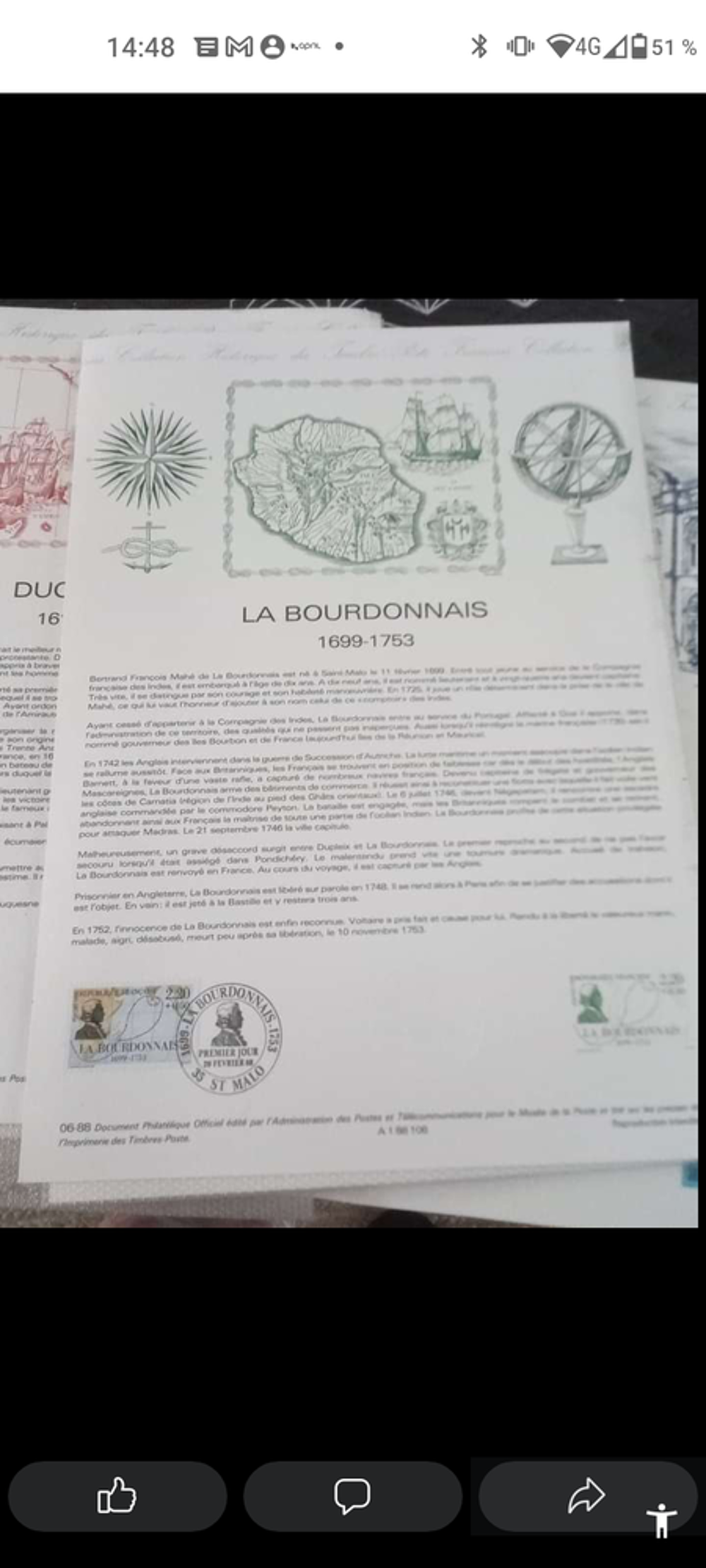 Timbre pour collection 