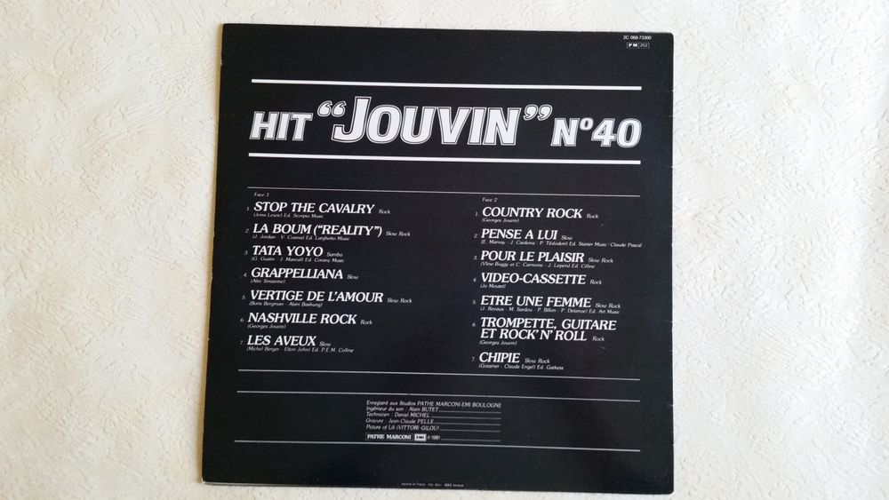 HIT " JOUVIN " N&deg;40 CD et vinyles