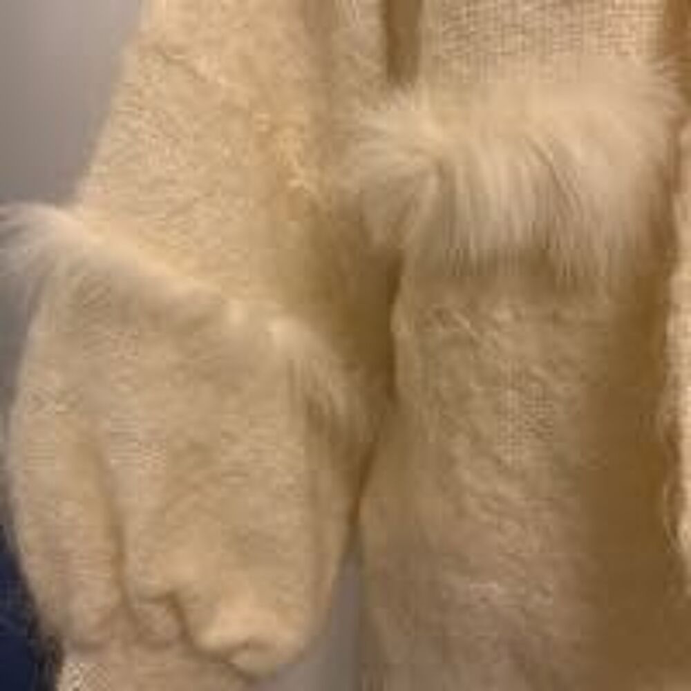 MANTEAU MOHAIR ARTISANAL UNIQUE ET GARNITURES EN RENARD Vêtements