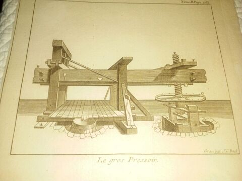 gravure 1735 le gros pressoir 50 Lisieux (14)