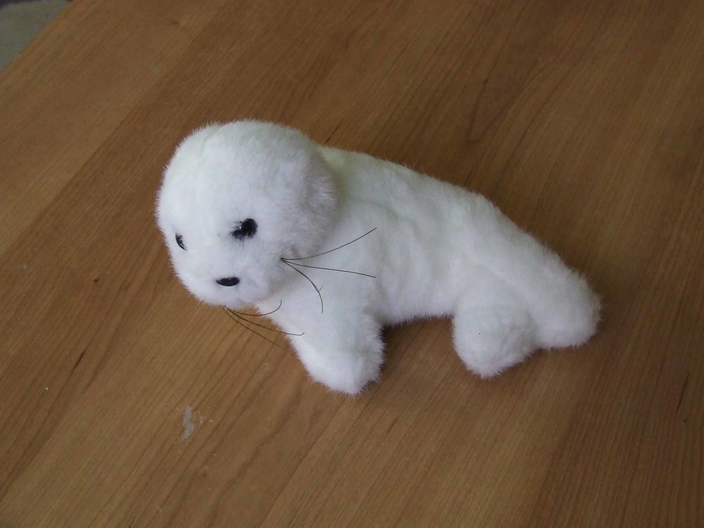 Peluche Doudou, Phoque blanc, TBE Jeux / jouets