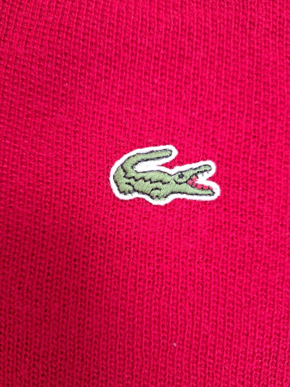 Pull Lacoste Homme classique Col V taille 5 laine Vêtements