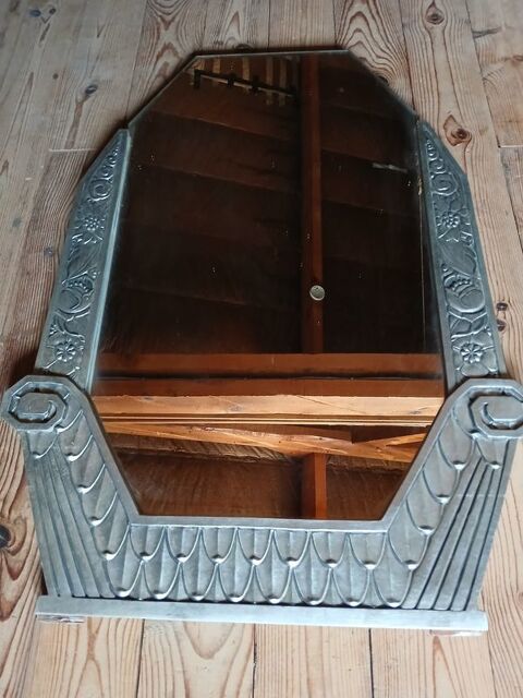 Imposant miroir style art dco dbut XXem argent 420 Bagnols-sur-Cze (30)
