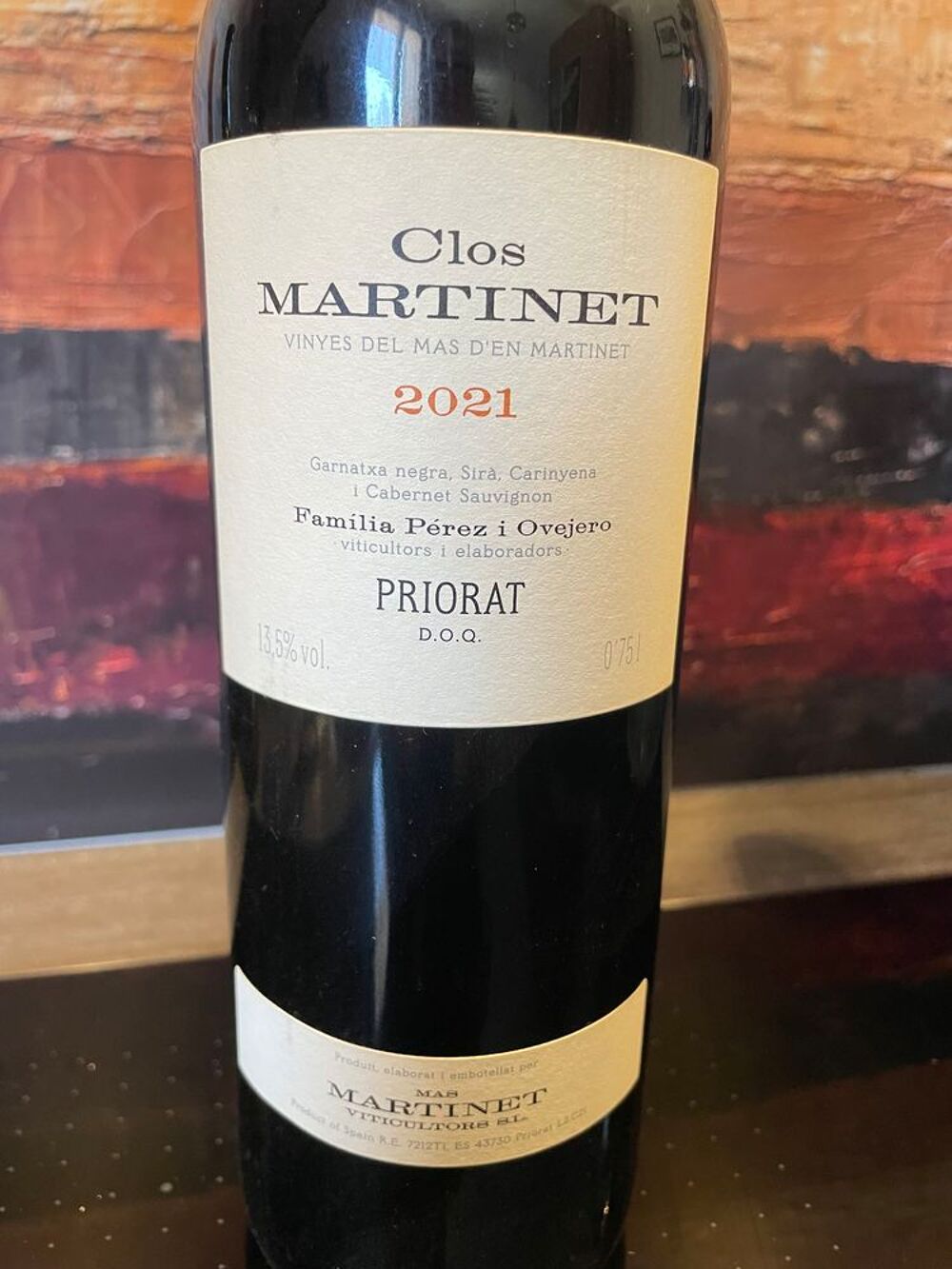 1 Bt CLOS MARTINET Priorat 2021 98pk Cuisine