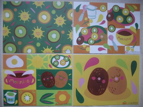 Lot de 4 sets de table exclusif   Zespri   Reims (51)