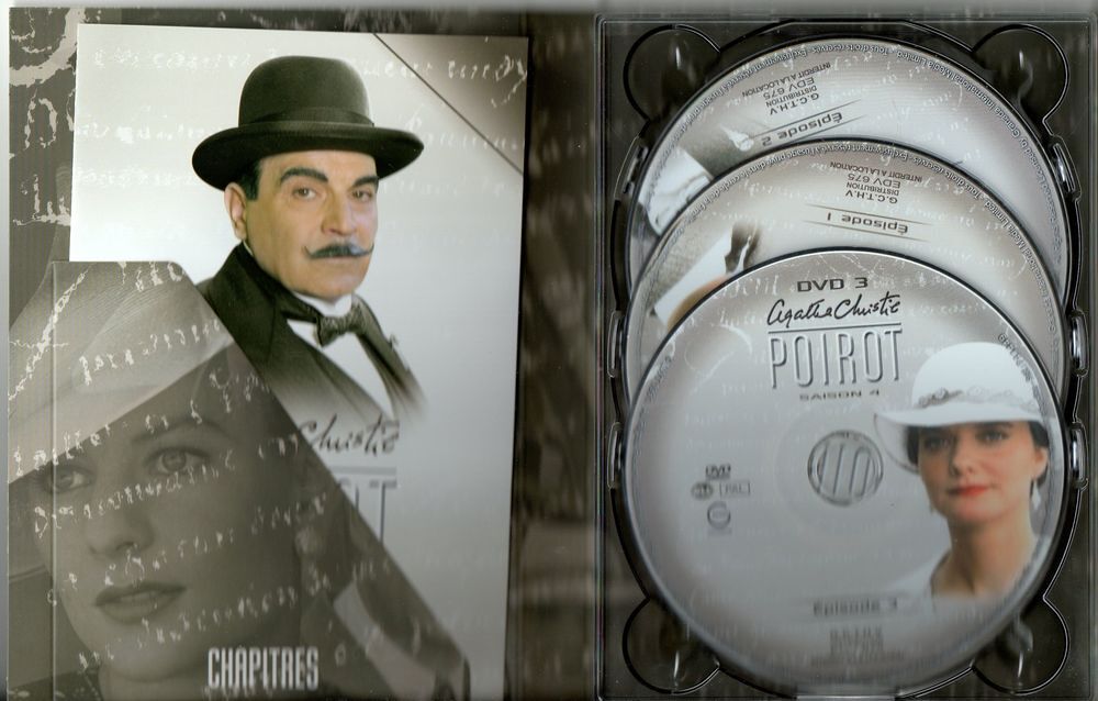 Hercule Poirot - Coffret 3 DVD saison 4 int&eacute;grale DVD et blu-ray