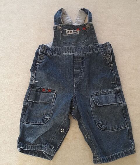 Salopette Jean Navy dpt - Grain de bl - 6 mois 3 Limoges (87)