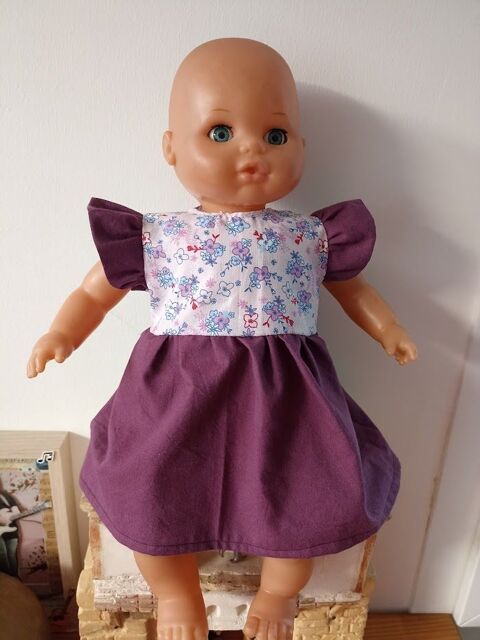 Robe deux couleurs pour poupe Corolle 36 cm 6 Prigny (17)