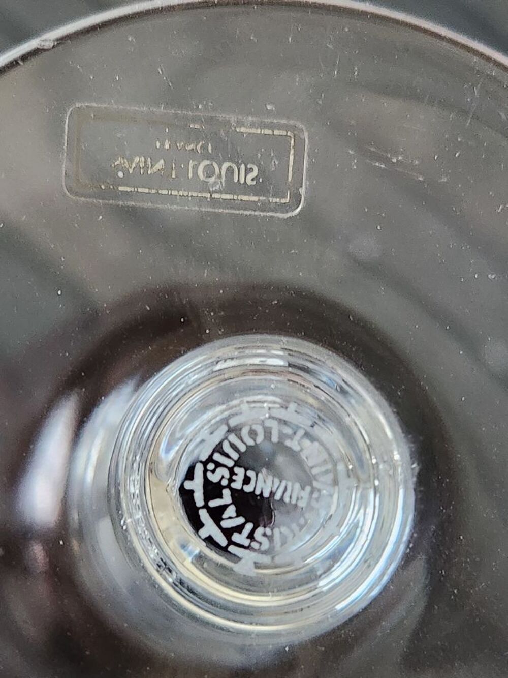 Lot de 4 verres st louis 