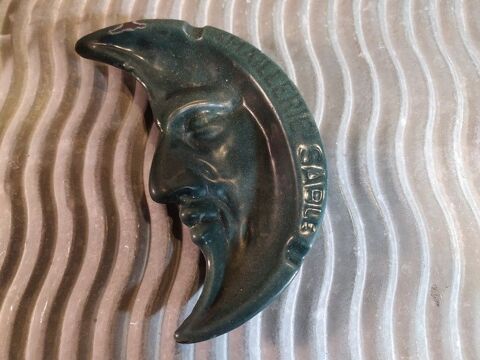 Ancien Cendrier Quartier de Lune Fonte Emaille Sabl Sarthe 40 Loches (37)