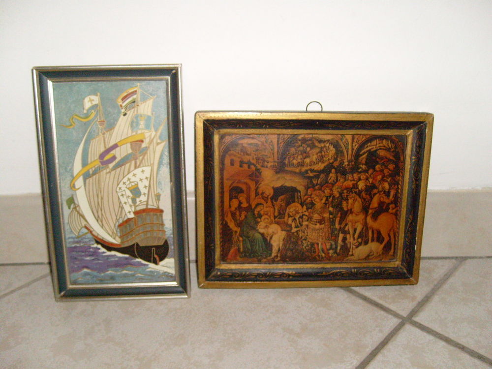 Deux Ancien tableau Décoration