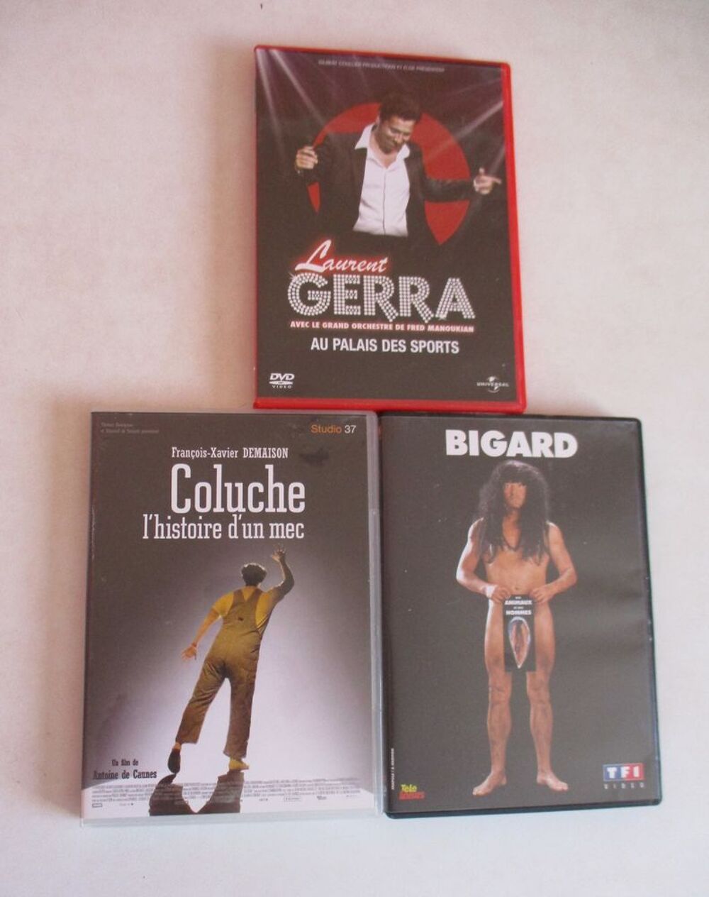 Lot de trois DVDS d'humoristes. DVD et blu-ray