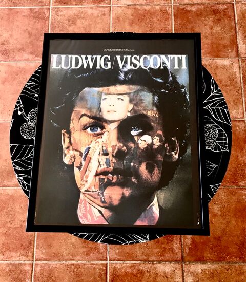Affiche de cinéma authentique Ludwig-Visconti,encadrée 60 L'Isle-Jourdain (32)
