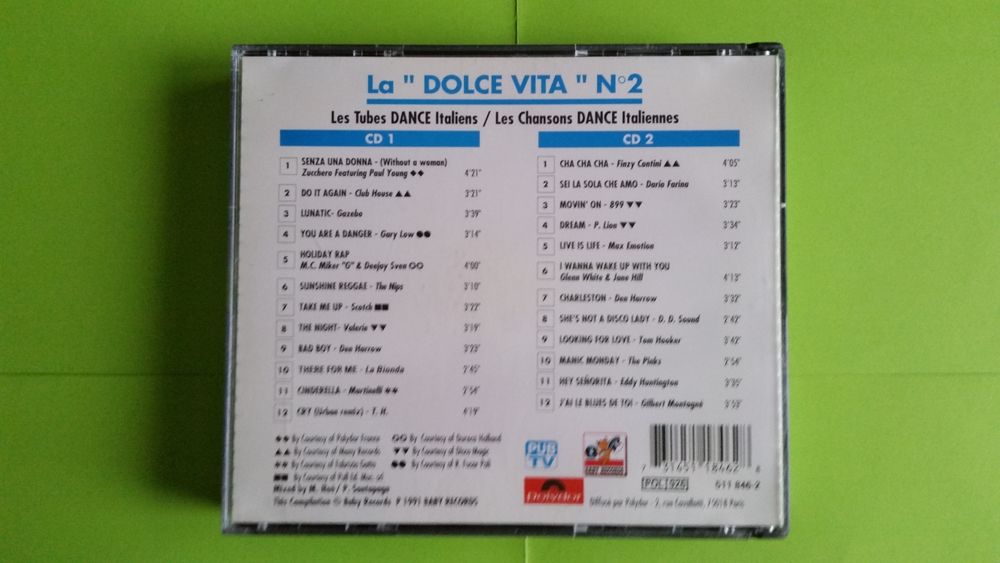 LA DOLCE VITA N&deg;2 CD et vinyles