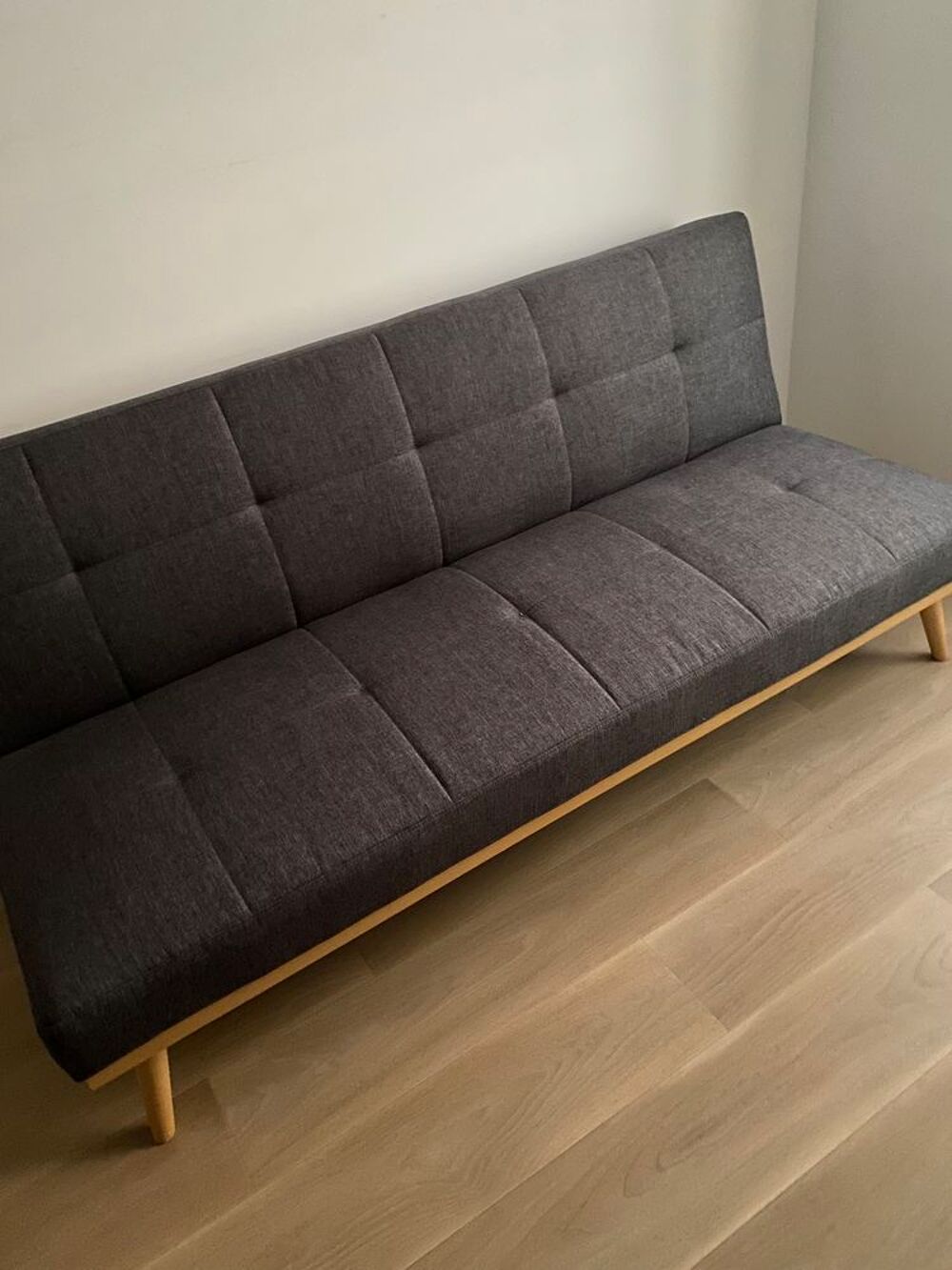 canap&eacute; convertible scandinave gris Meubles