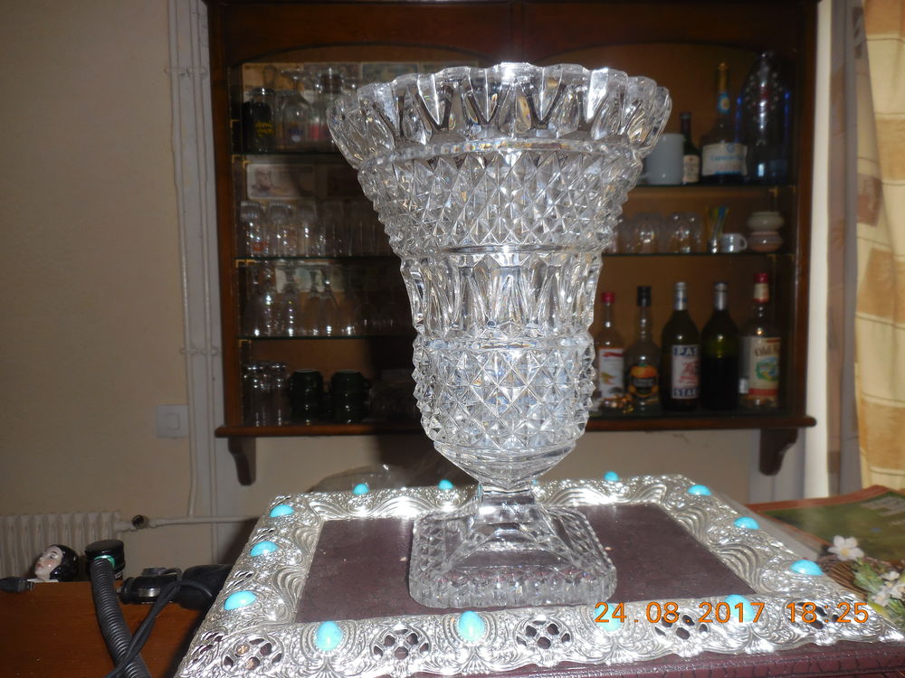 vase cristal au plomb Dcoration