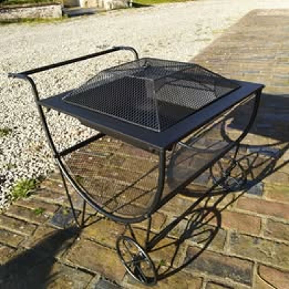 NEUF! Brasero &agrave; roulettes Jardin