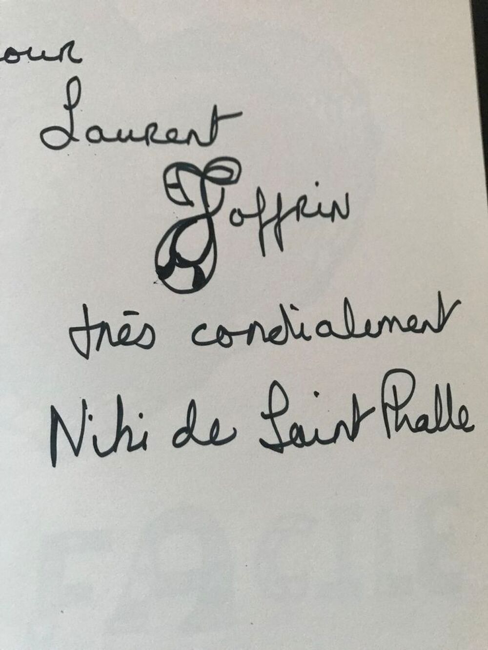Niki de St phalle "le sida c'est facile &agrave; &eacute;viter&nbsp;" d&eacute;dicac&eacute; Livres et BD