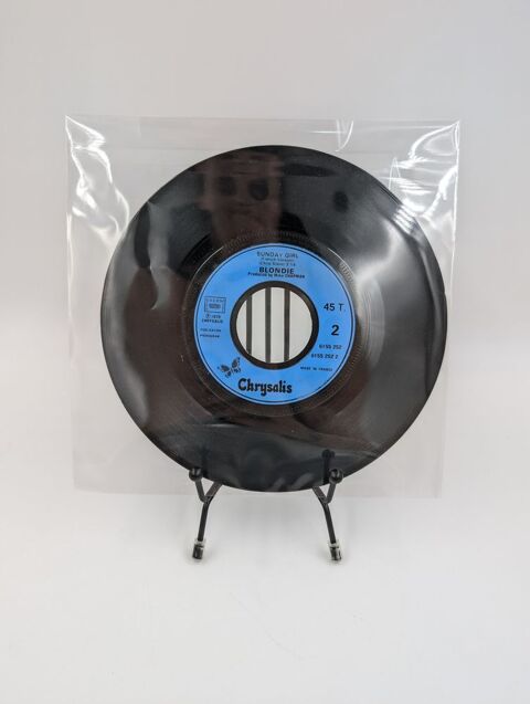 Vinyle 45 tours Blondie : Sunday Girl sans fourreau  2 Vulbens (74)