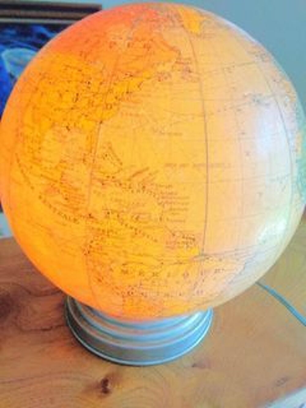 globe terrestre en verre Décoration