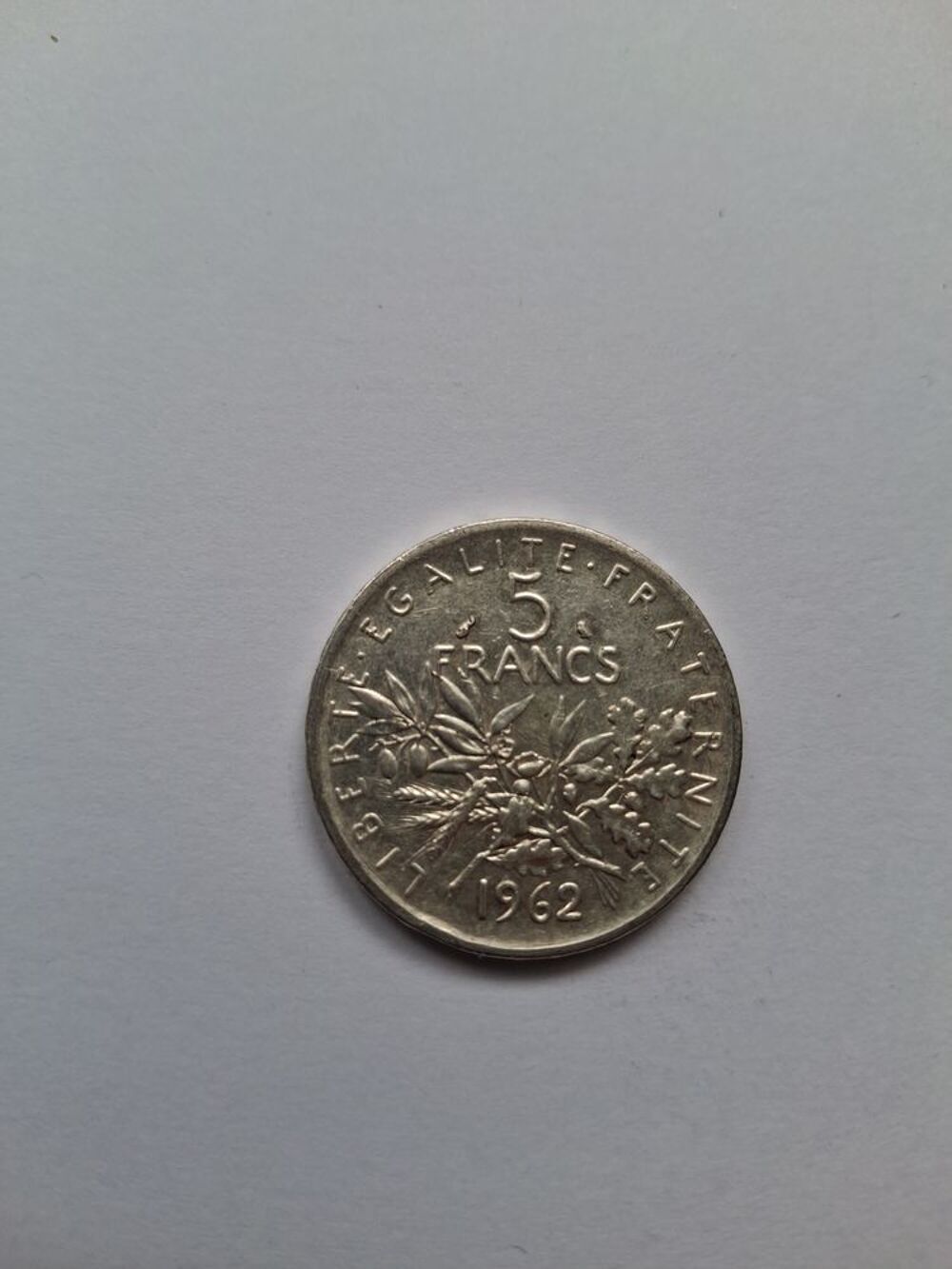Piece de 5 francs en argent 