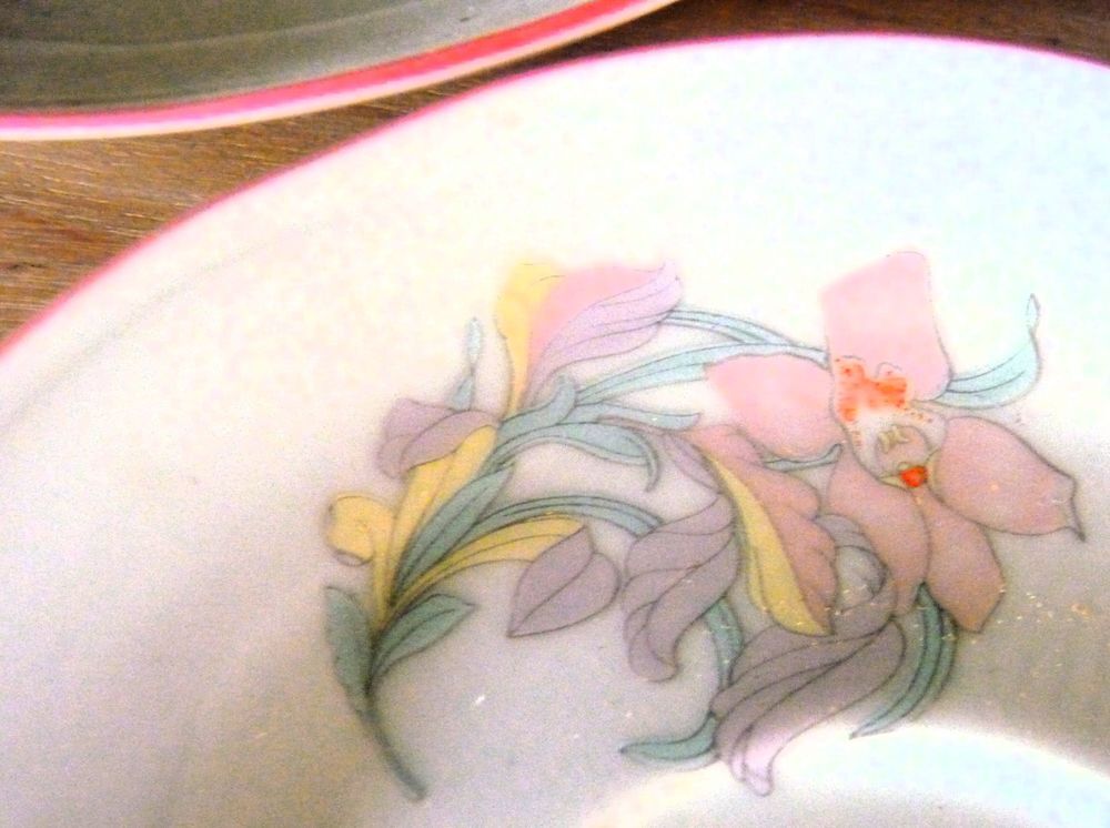 Cuisine lot grandes soucoupes cafe porcelaine blanche iris r Cuisine