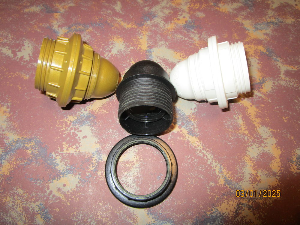 Douilles &agrave; vis E27 double bague Bricolage