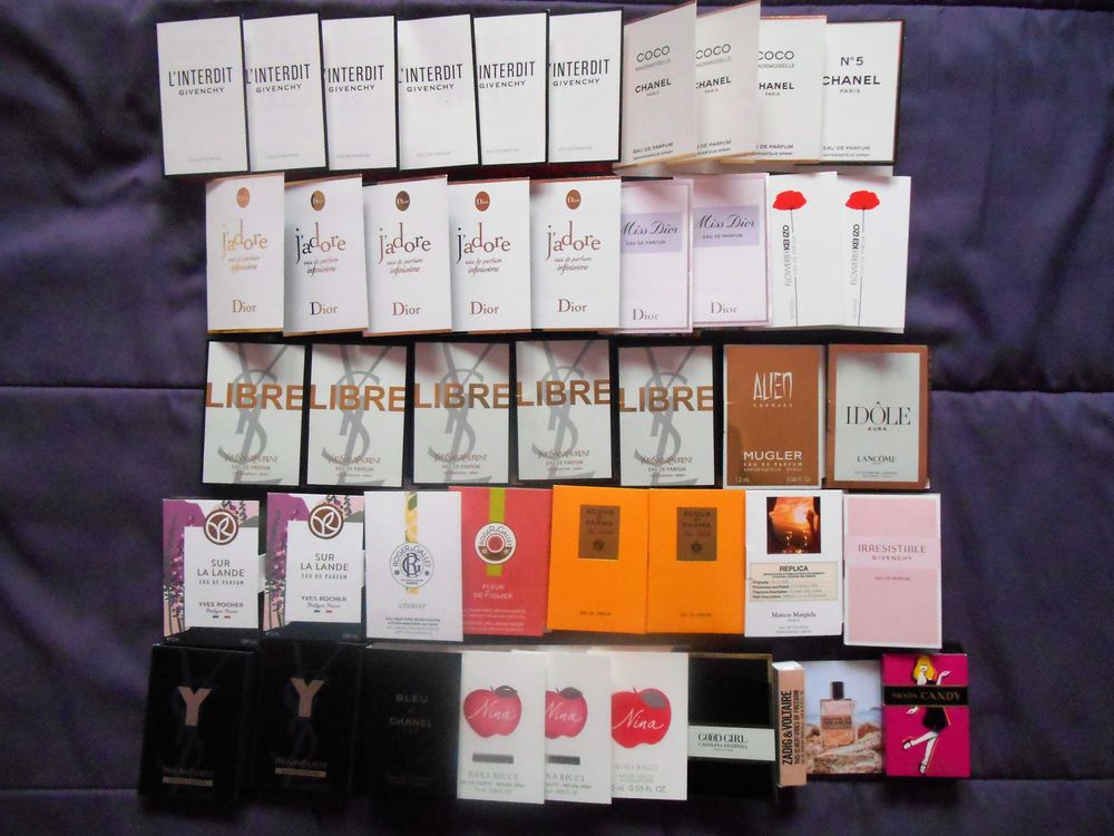 Echantillon de parfum divers 