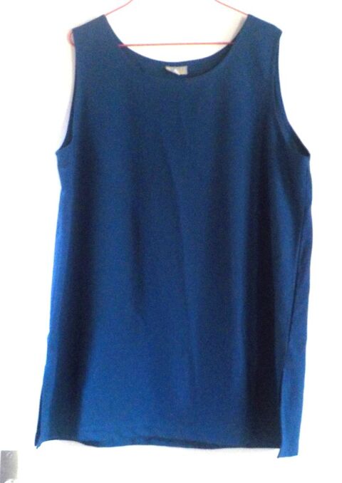 DEBARDEUR FEMME  BLEU BONHEUR  BLEU TAILLE 50 5 Bubry (56)