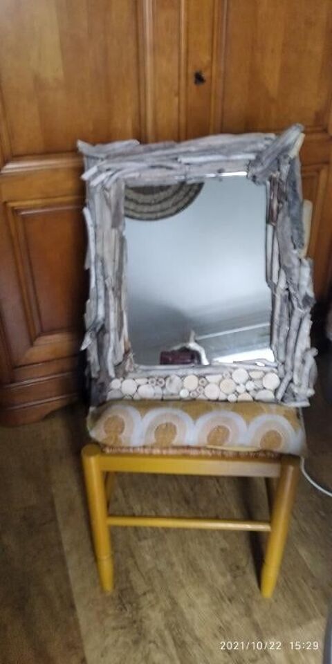 miroir en bois flott� 45 Catenoy (60)